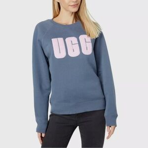 UGG Madeline Fuzzy Logo Crewneck Sweatshirt. Size S
